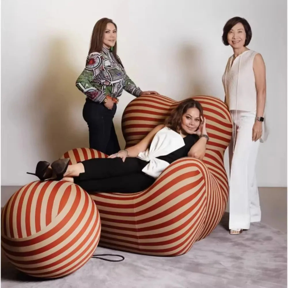 Cozy Living Room Recliner Lounge Sofa Chair With Bean Bag