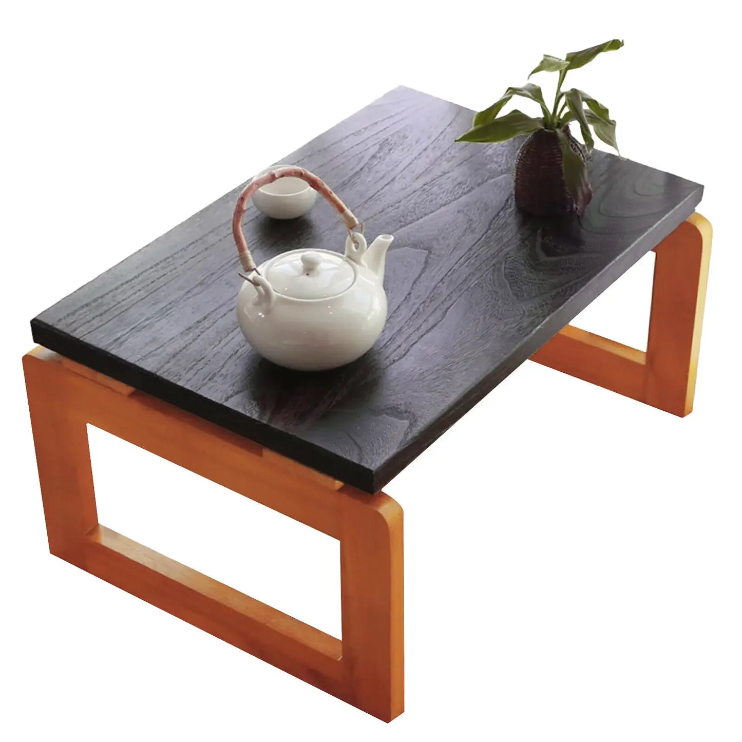 Folding Wooden Coffee Table Portable Laptop Tray For Picnic Indoor Outdoor Use
