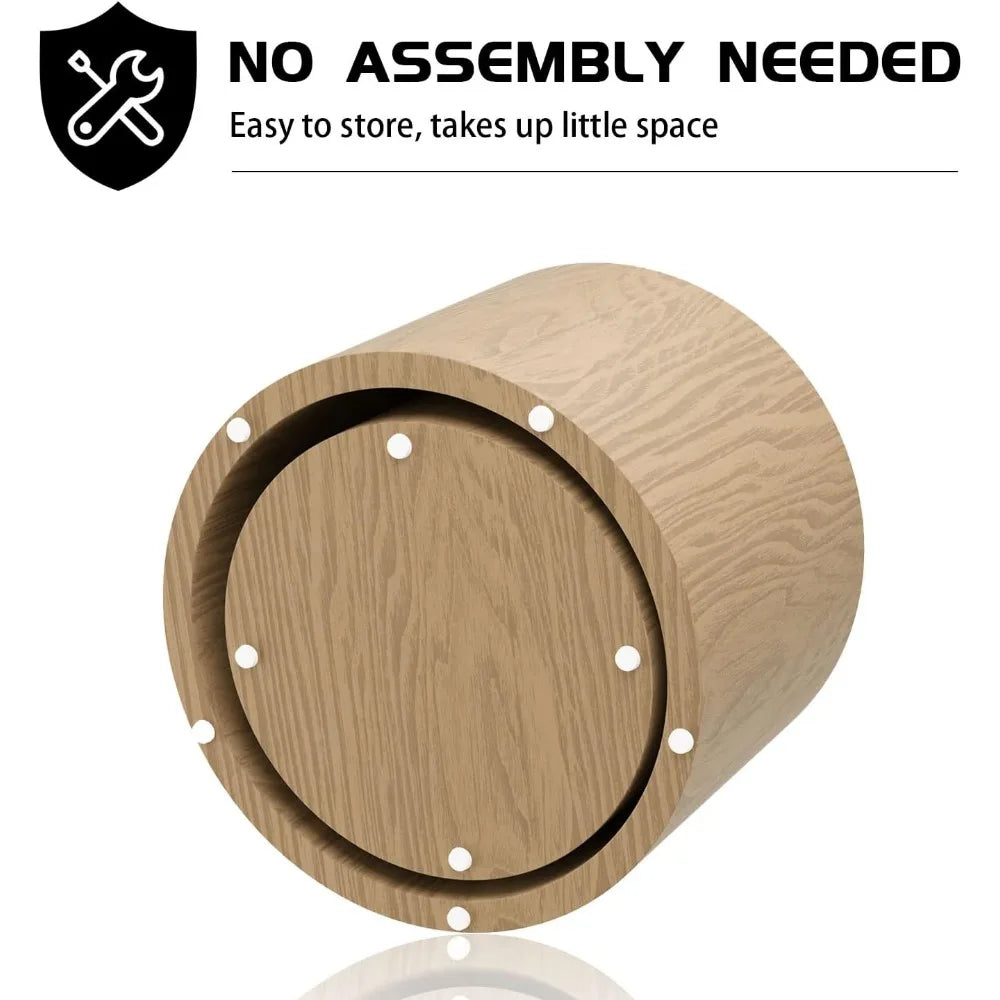 Modern Oak And White Nesting Coffee Tables For Living Room