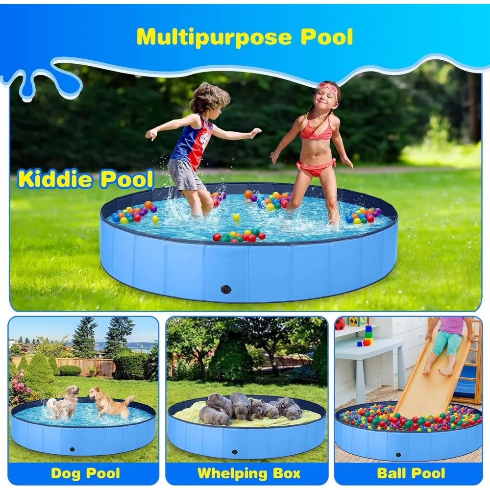 Foldable PVC Dog Pool for Outdoor Portable Family Fun