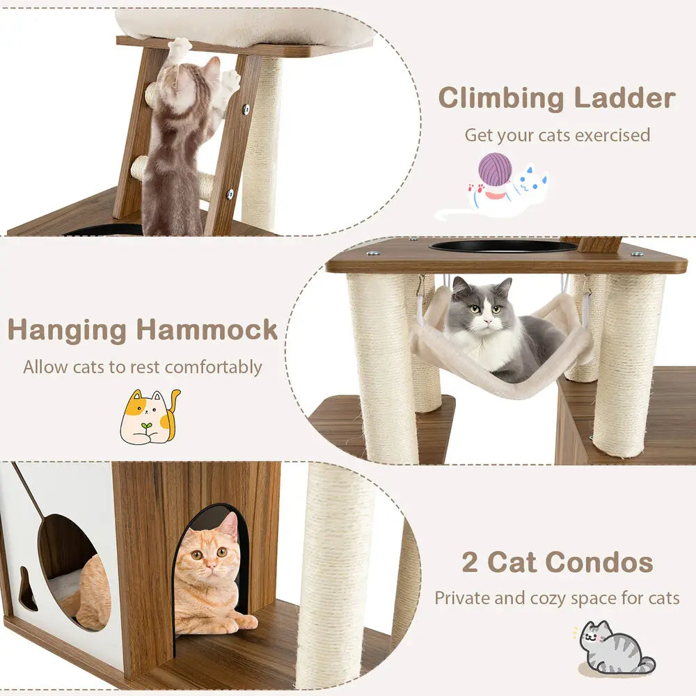 Cat Tree Tower Multi Level Activity Center Scratching Posts