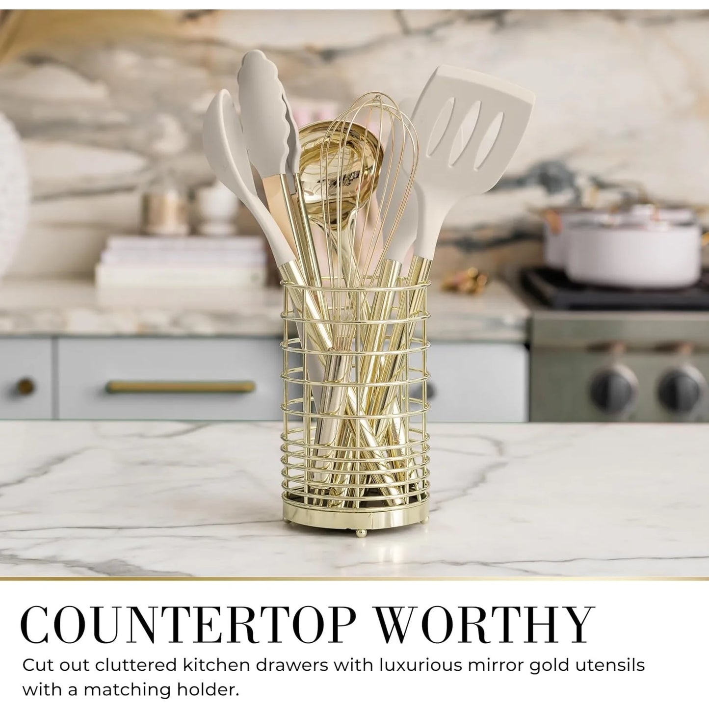 Kitchen Utensils Set Silicone Stainless Steel For Cooking