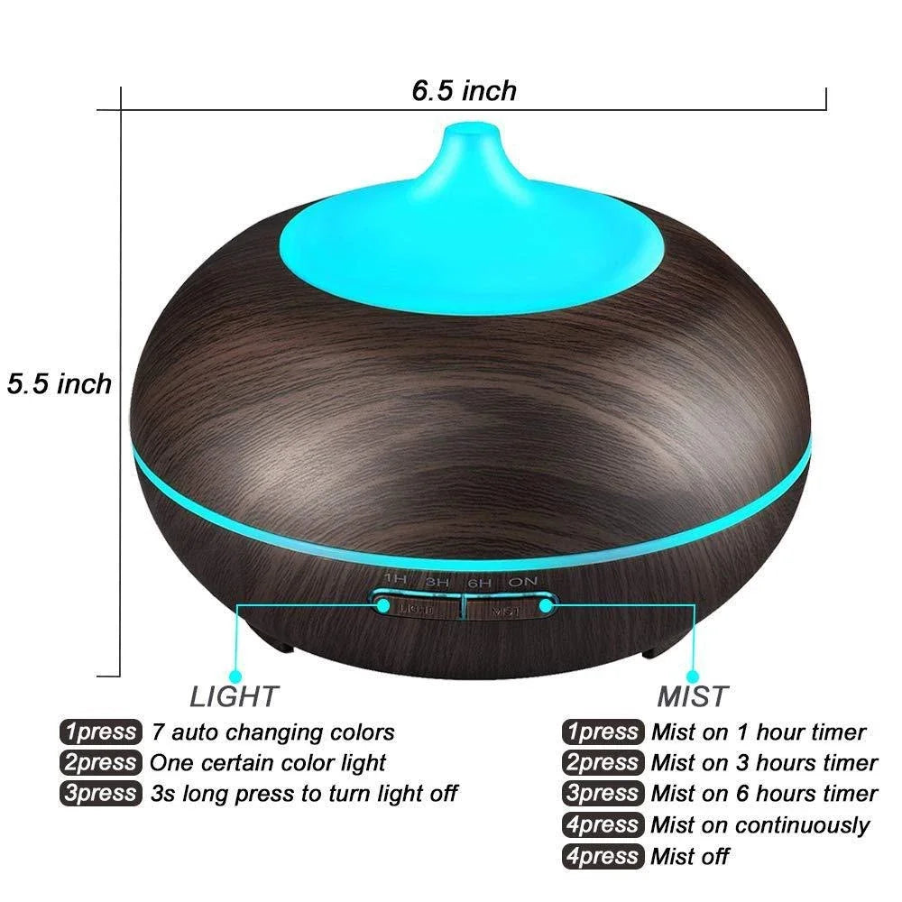 Essential Oil Diffuser & Ultrasonic Humidifier