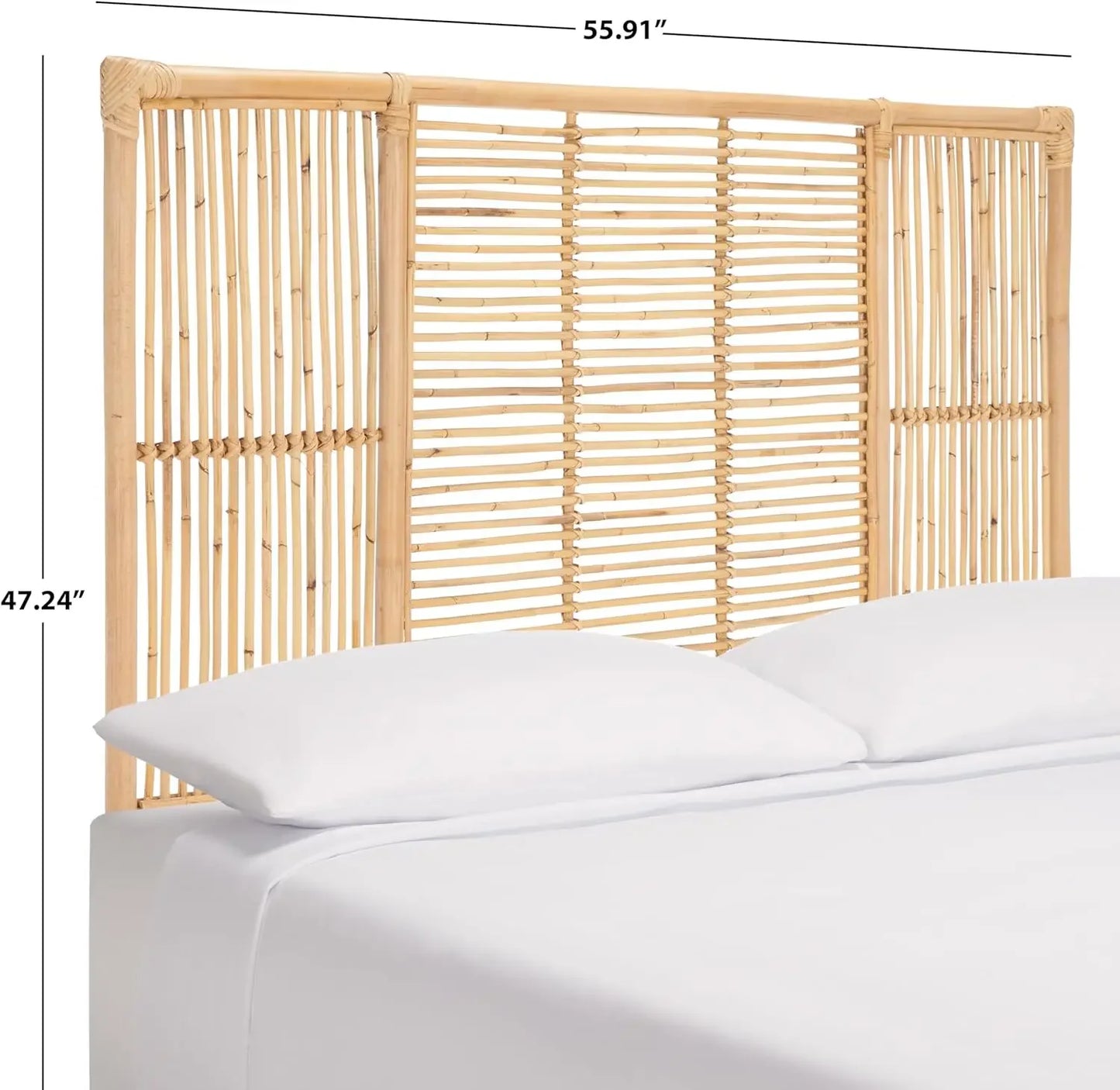 Falyn Natural Rattan Rectangle Headboard