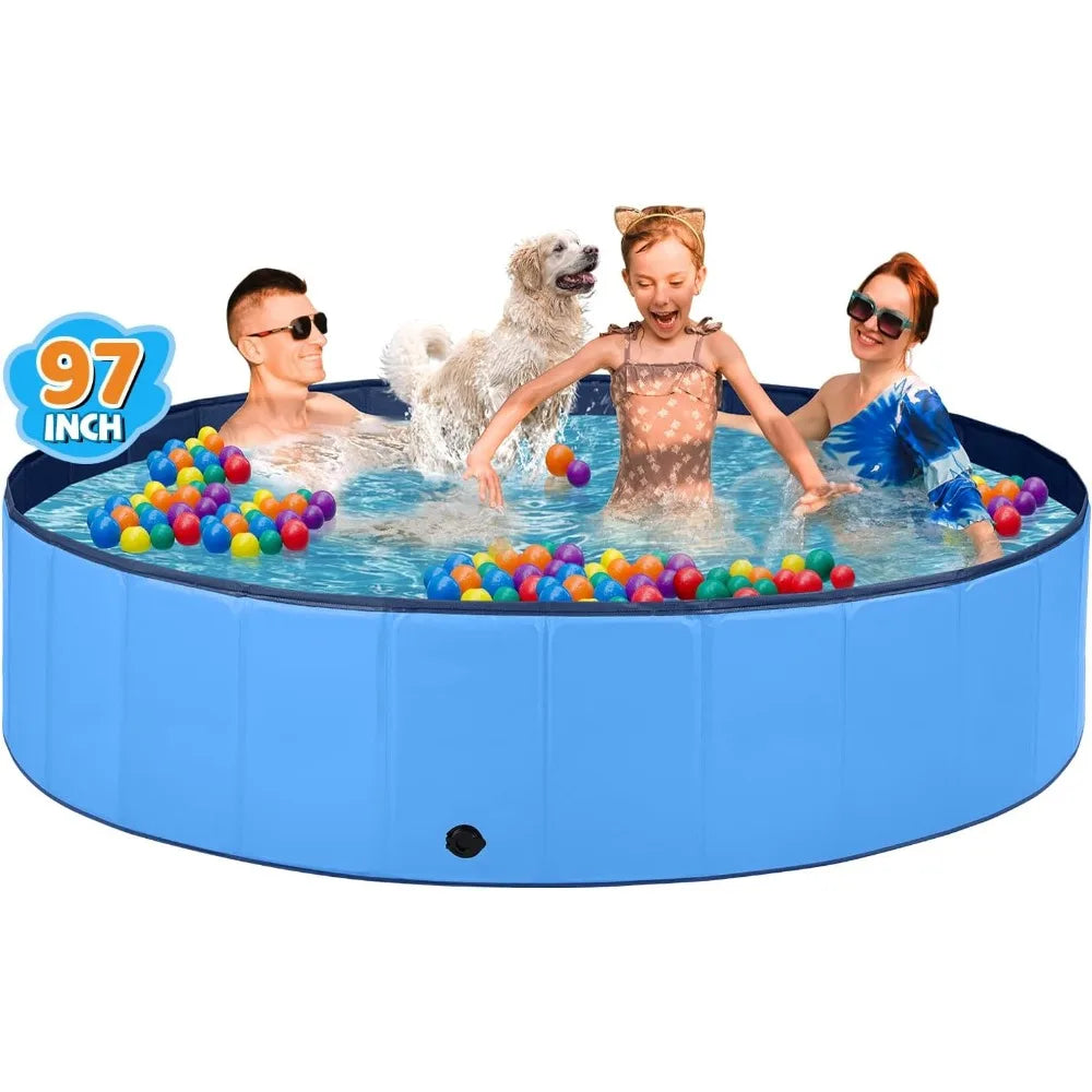 Foldable PVC Dog Pool for Outdoor Portable Family Fun