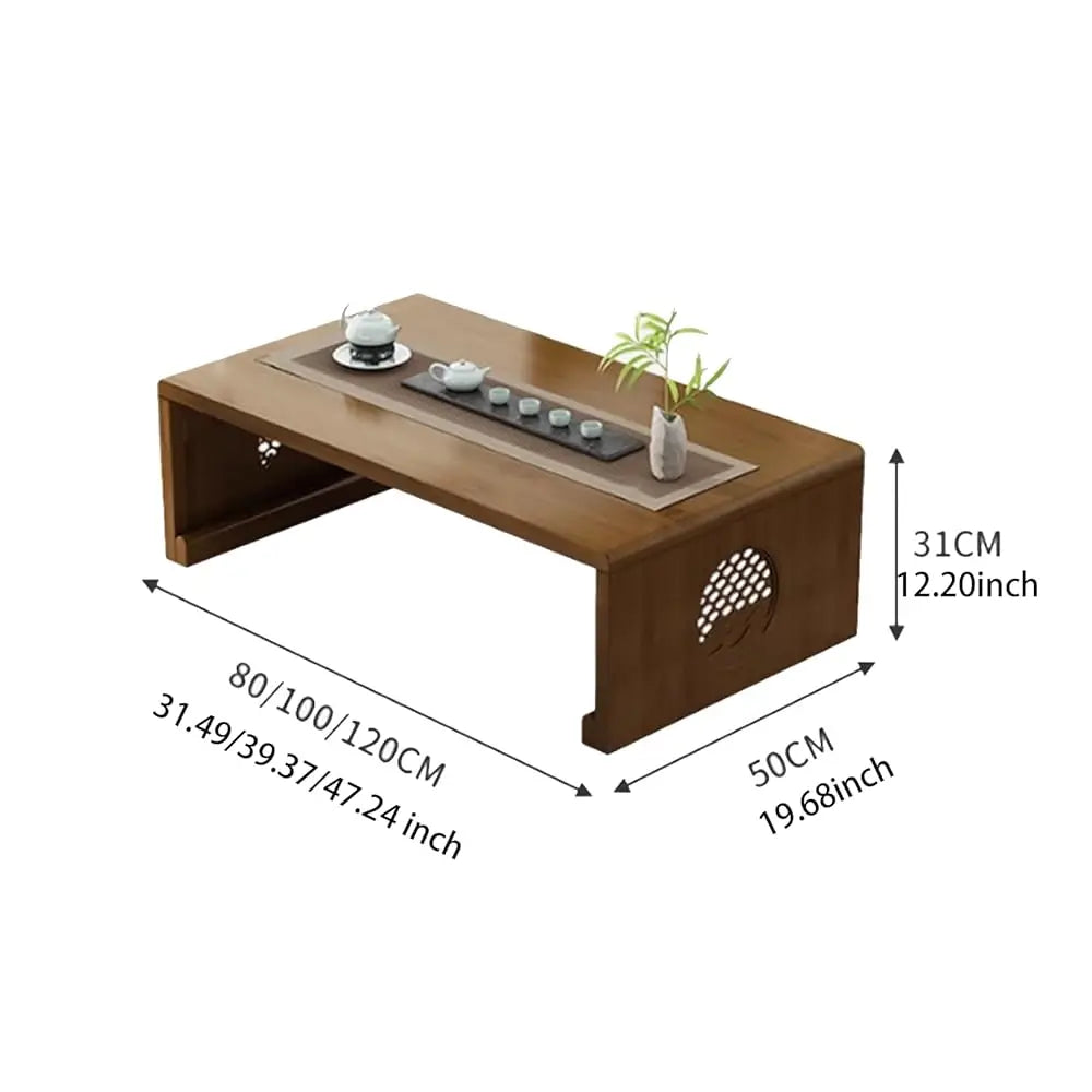 Foldable Japanese Floor Coffee Table For Living Room Tea