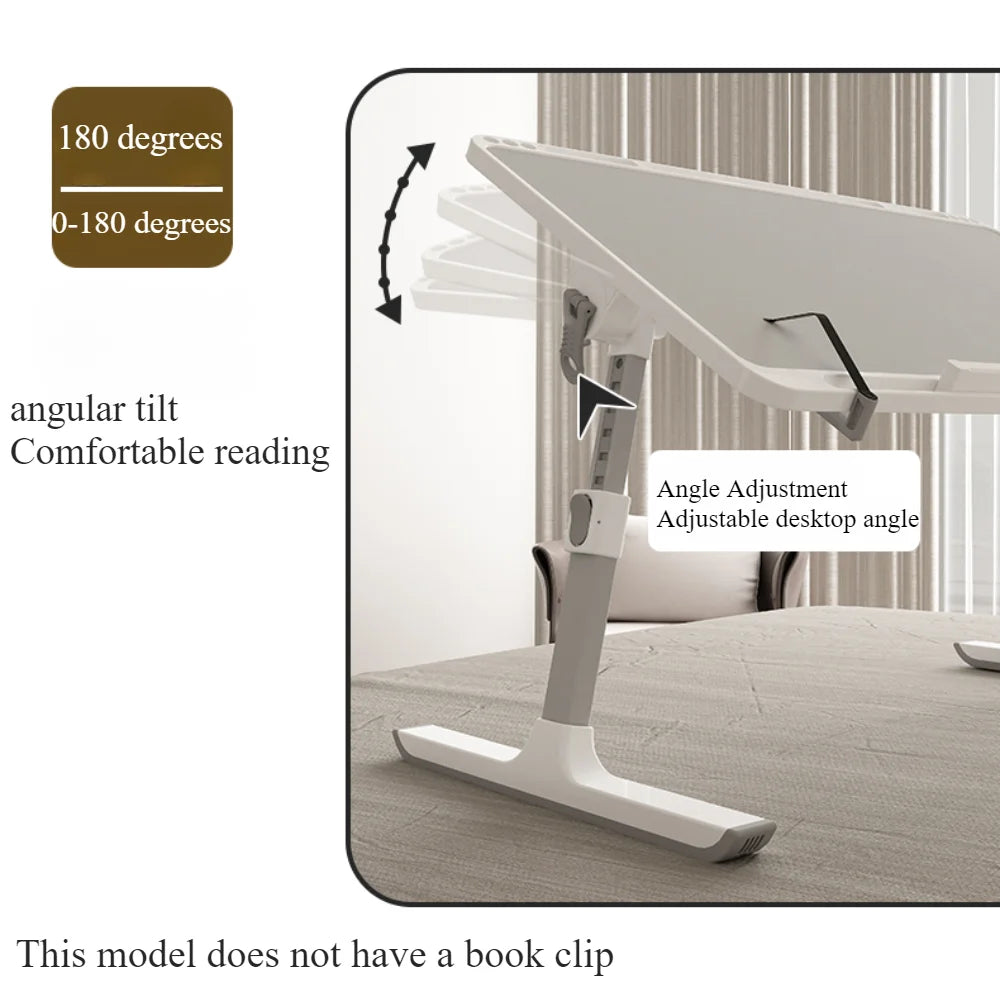 Foldable Laptop Bed Tray Table Adjustable For Bed And Sofa
