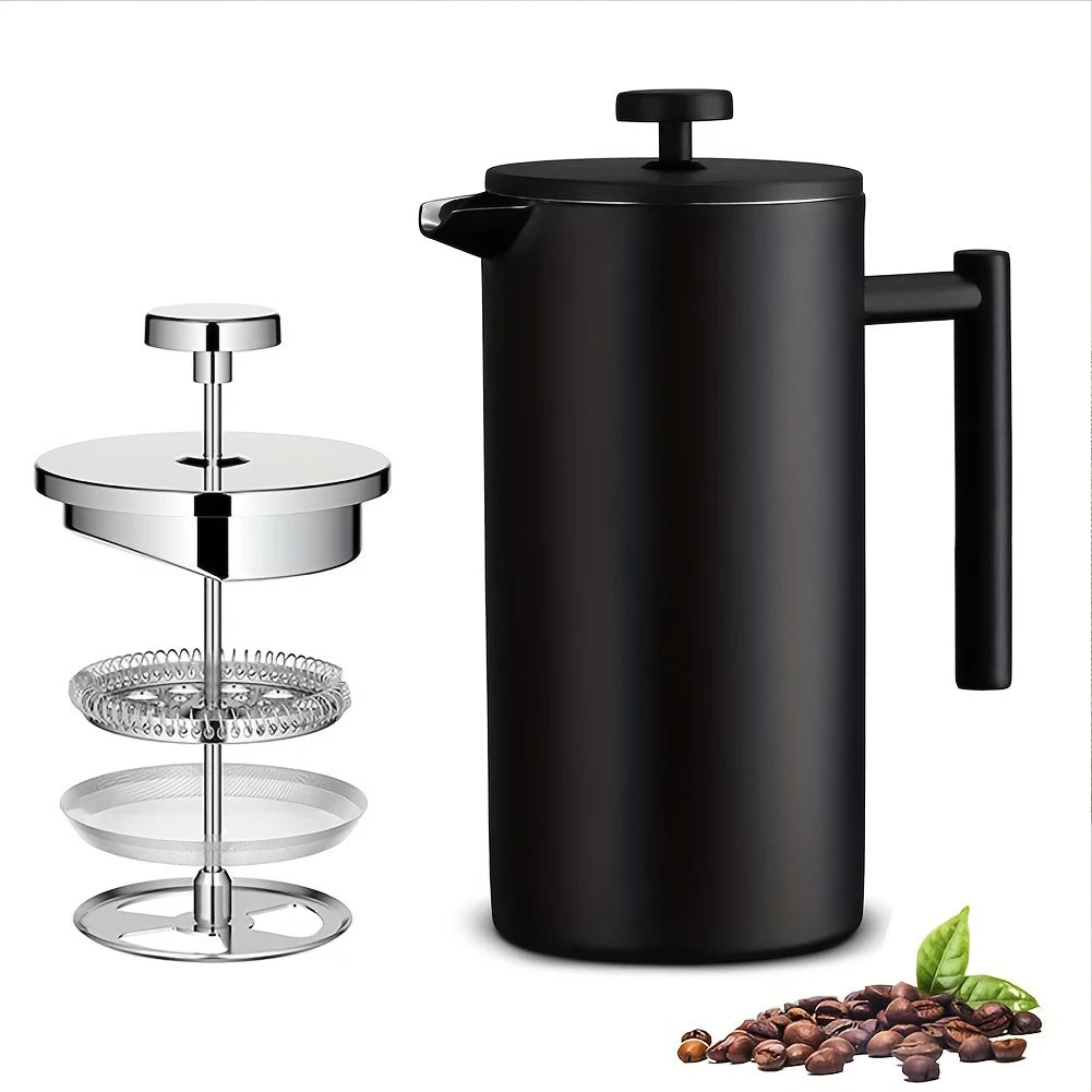 Stainless Steel French Press Coffee Maker With Insulation