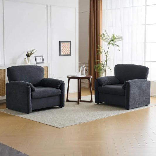 Soft Upholstered Chenille Lounge Chairs For Living Room