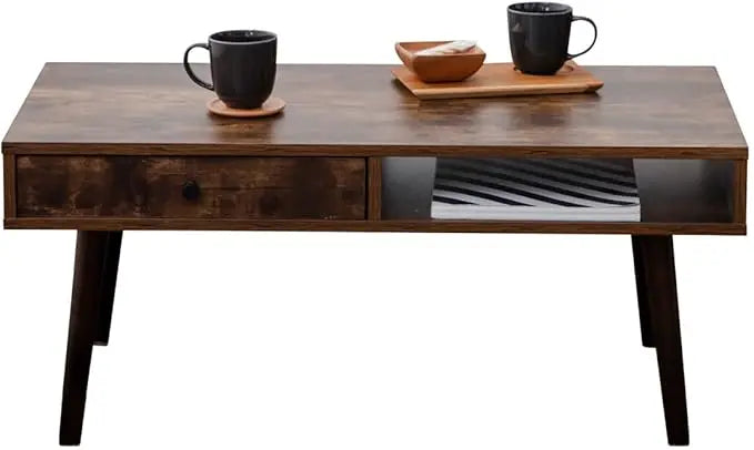 Wood Folding Coffee Table Natural Minimalist Japanese