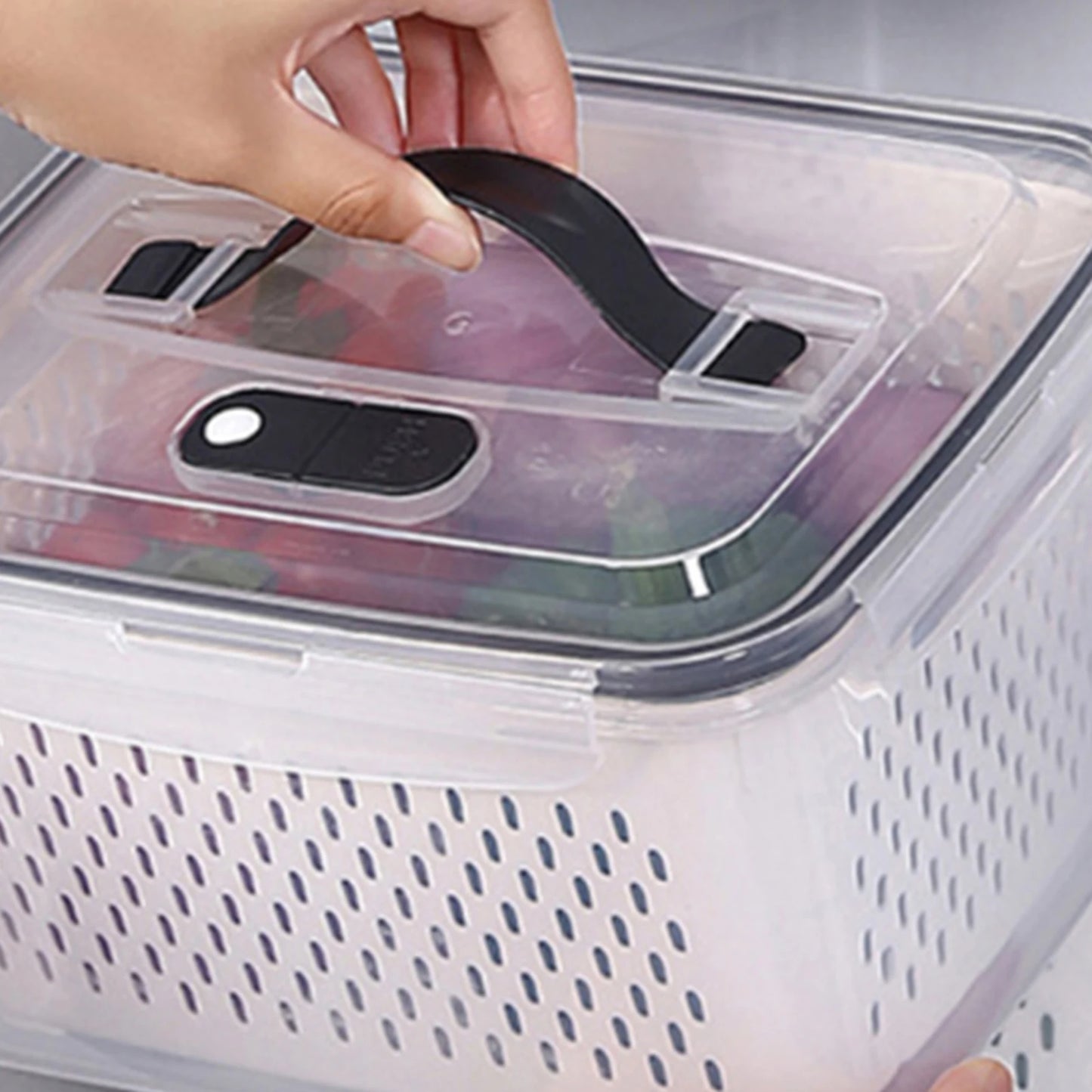 Large Capacity Double Layer Food Storage Box BPA Free