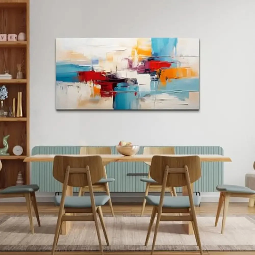 Abstract Sun And Moon Wall Art Canvas Ready To Hang