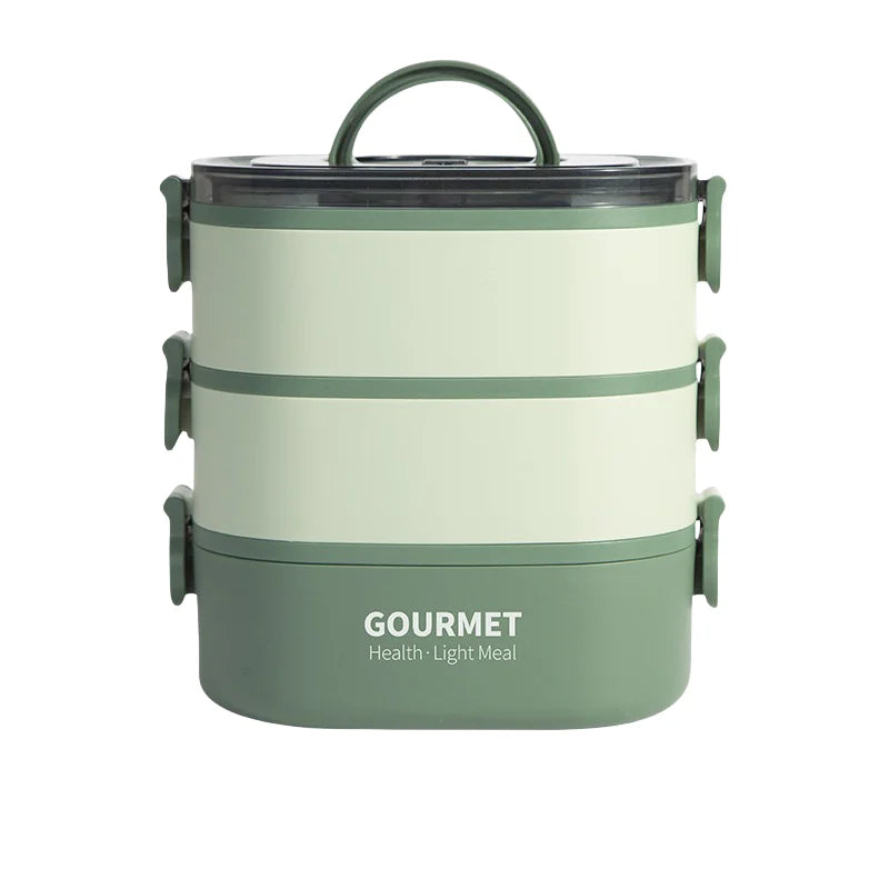 Stackable Three Layer Lunch Box Leakproof Microwave Safe