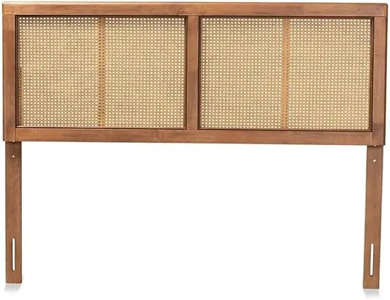 Rattan Headboard Mid Century Modern Style For Bed Frames And Bedroom Decor Versatile Accessory