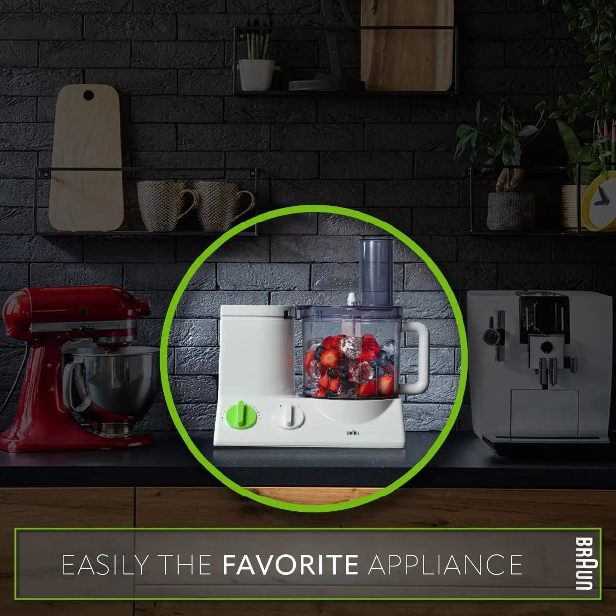 German Engineered 12 Cup Food Processor With 9 Attachments