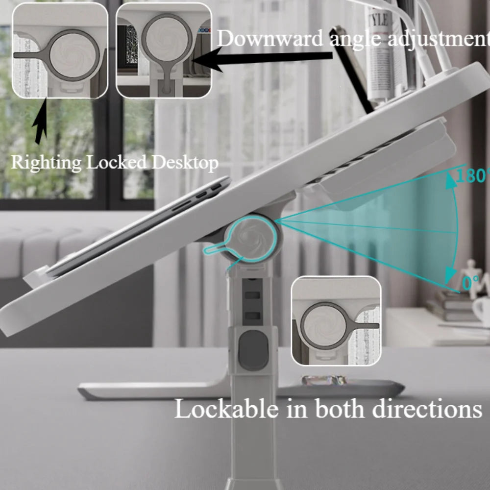 Foldable Laptop Bed Tray Table Adjustable For Bed And Sofa
