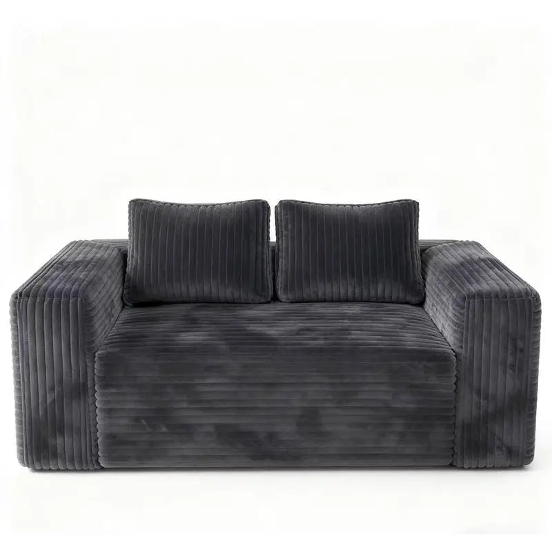 Corduroy Sofa Couch In A Box Memory Foam No Assembly