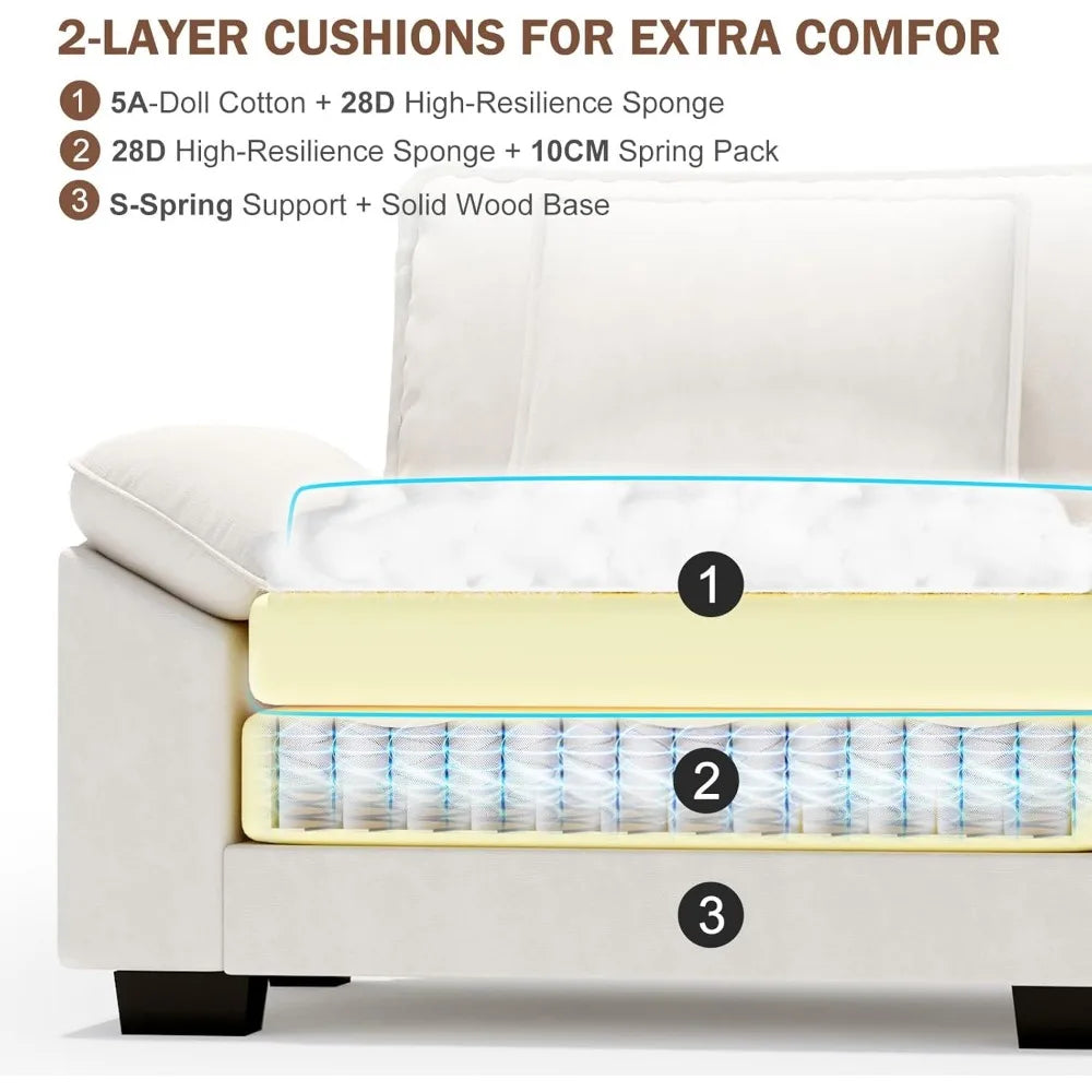 Velvet Oversized Accent Chair With Adjustable Backrest