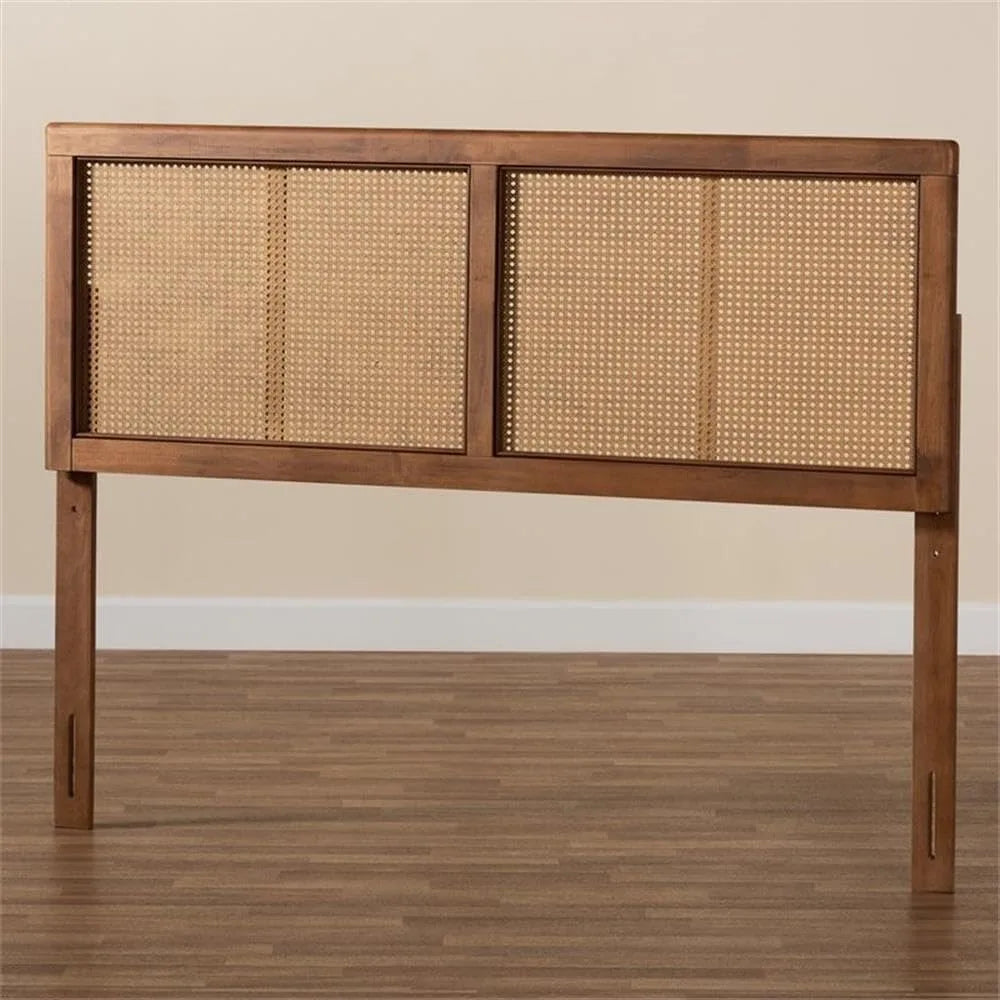 Rattan Headboard Mid Century Modern Style For Bed Frames And Bedroom Decor Versatile Accessory