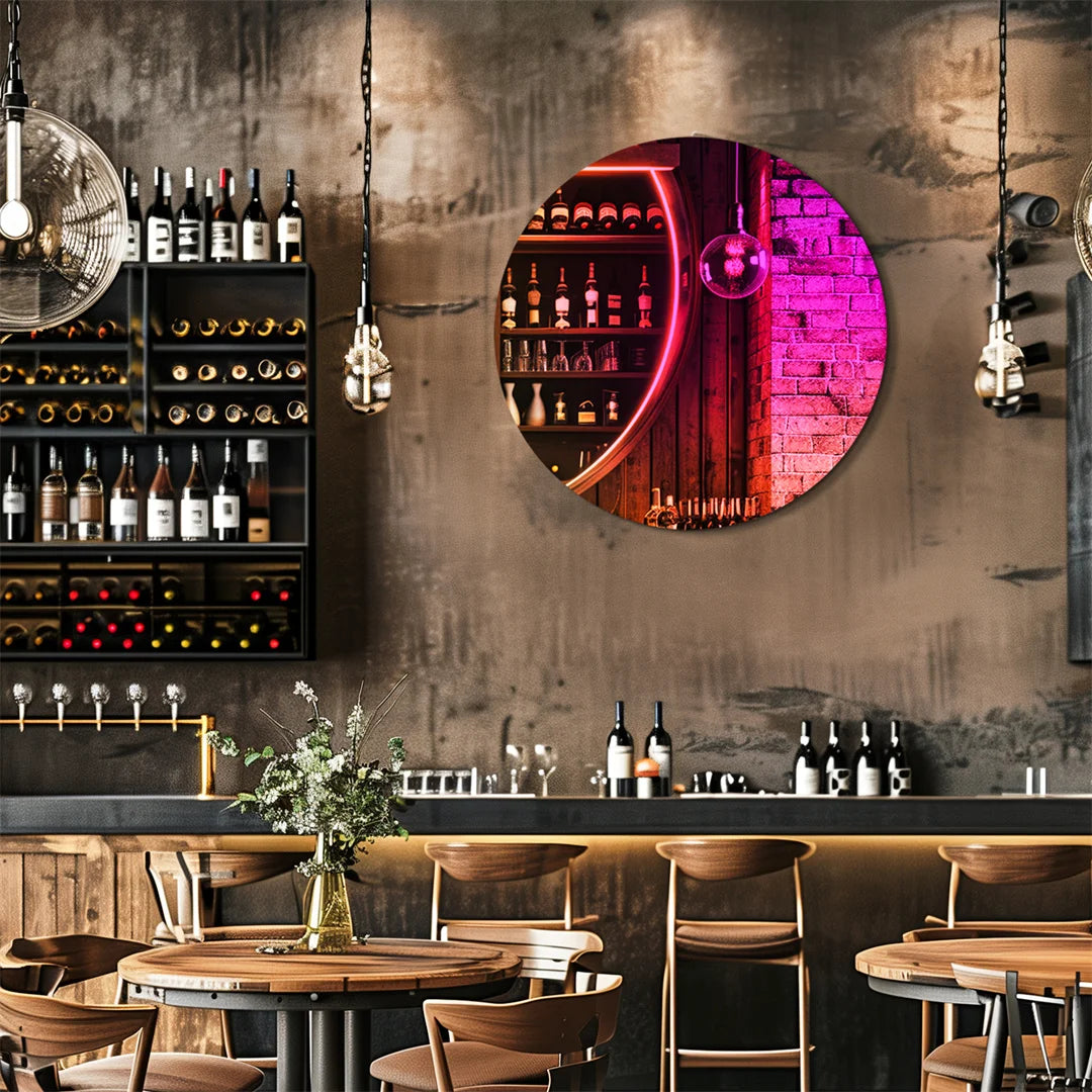 LUVODI Aesthetic Iridescent Rainbow Wall Mirror Home Decor