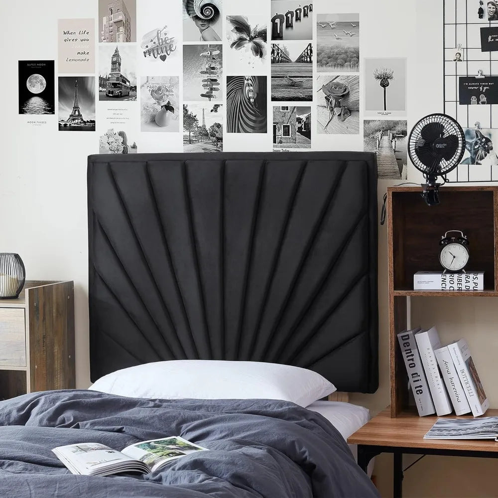 Tavira Allure College Dorm Channel Tufted Headboard