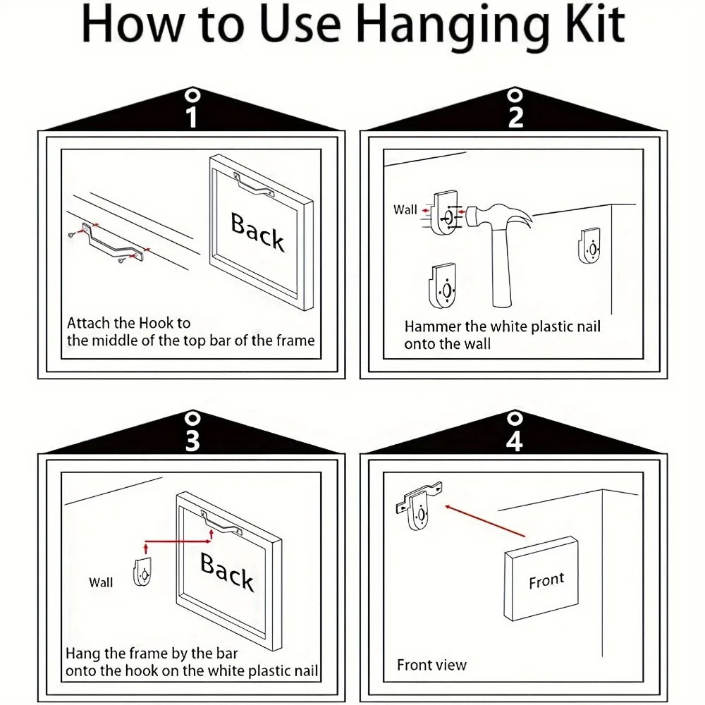Mountain And Pine Forest Wall Art With Chunky Pine Frame