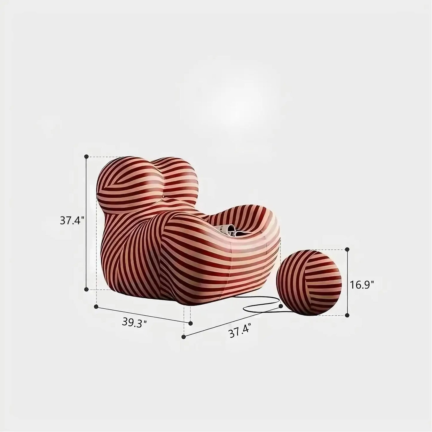 Cozy Living Room Recliner Lounge Sofa Chair With Bean Bag