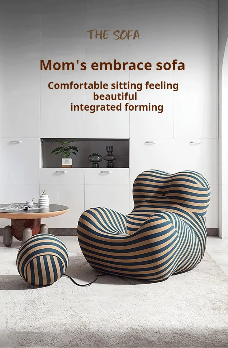 Cozy Living Room Recliner Lounge Sofa Chair With Bean Bag