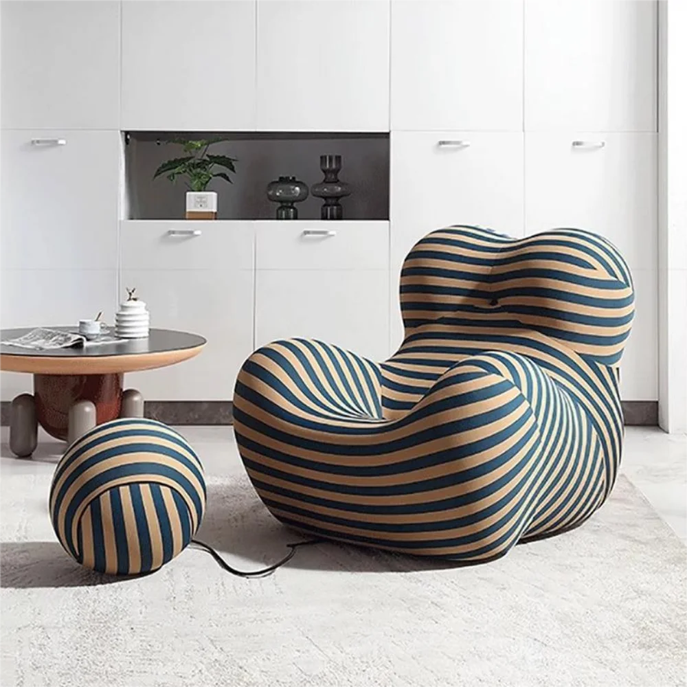 Cozy Living Room Recliner Lounge Sofa Chair With Bean Bag