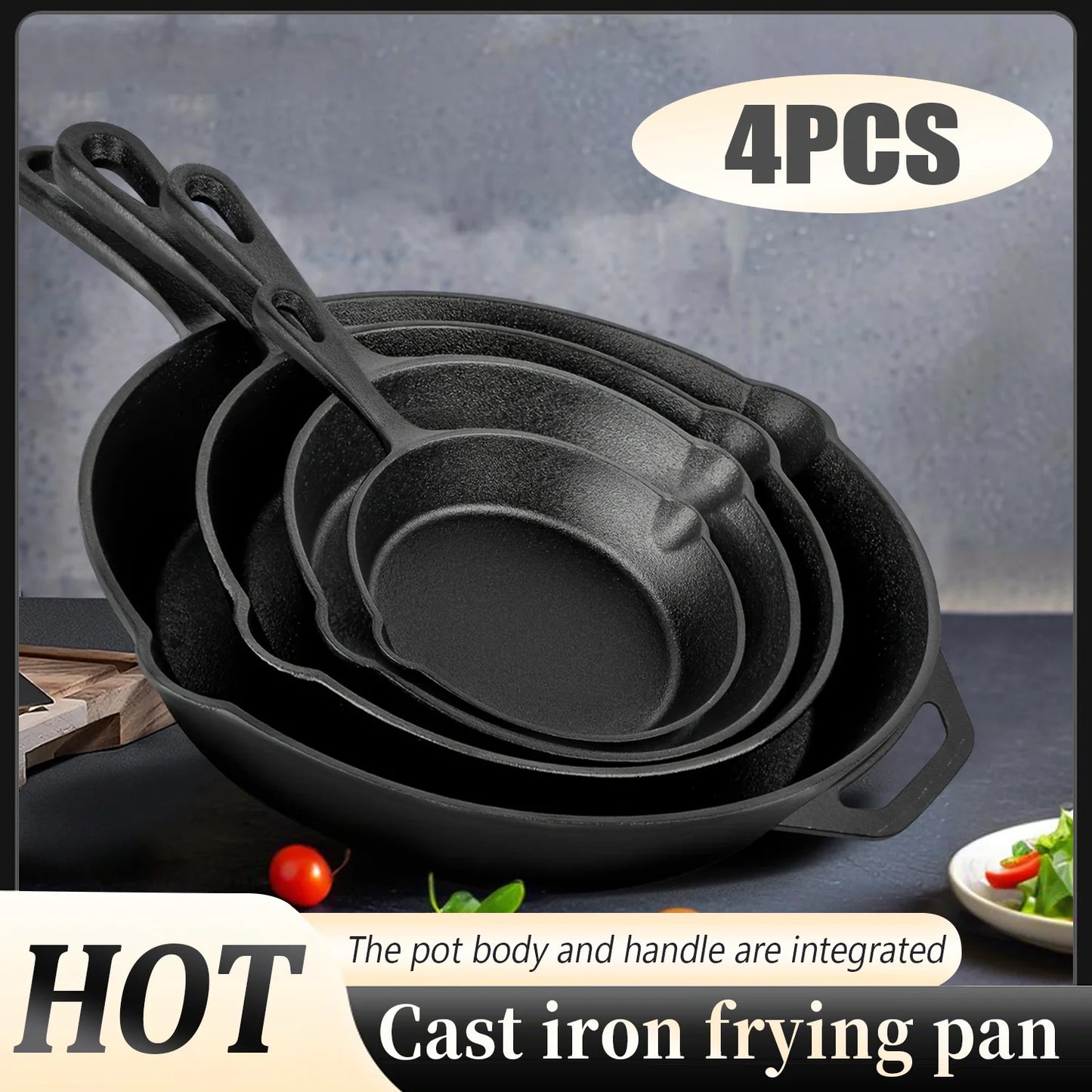 Premium Cast Iron Skillet Set For Versatile Cooking