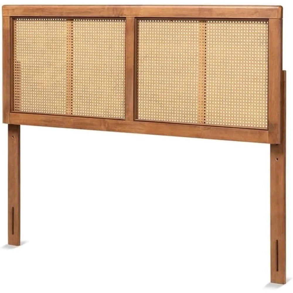 Rattan Headboard Mid Century Modern Style For Bed Frames And Bedroom Decor Versatile Accessory