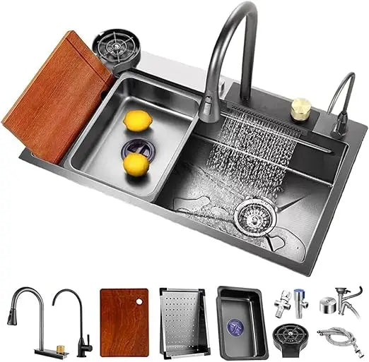 Stainless Steel 304 Undermount Workstation Single Bowl Sink