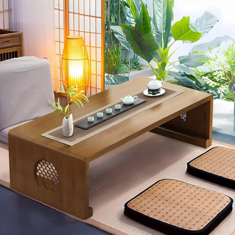 Foldable Japanese Floor Coffee Table For Living Room Tea