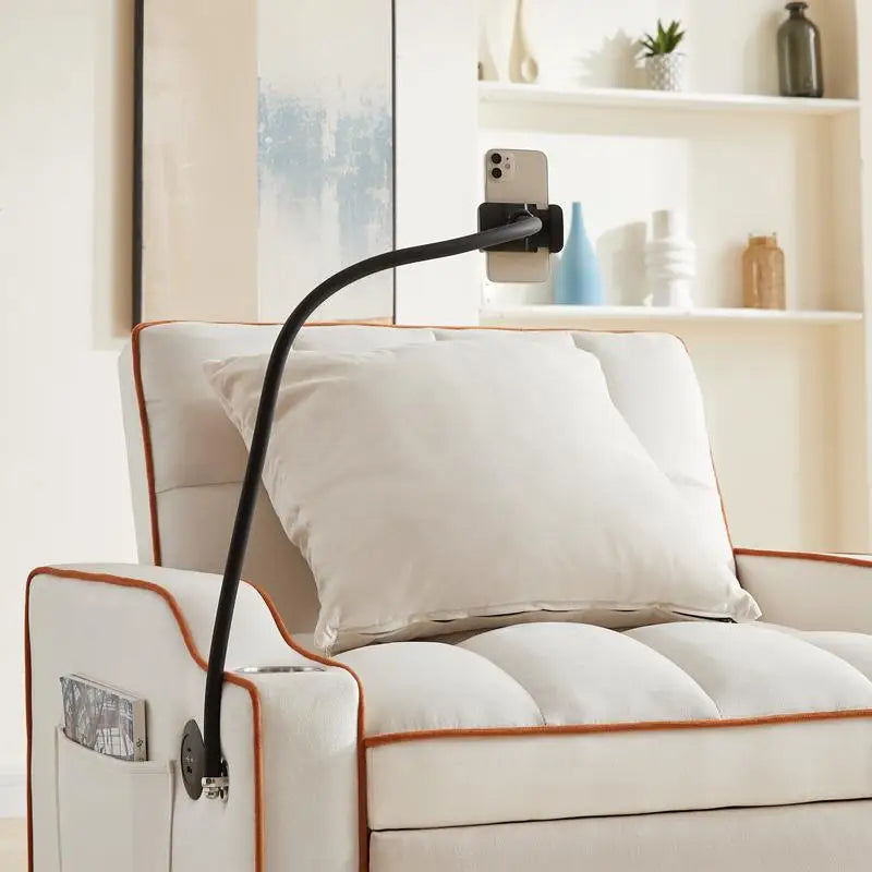 Convertible Sleeper Chair Sofa Bed With Adjustable Pullout Storage