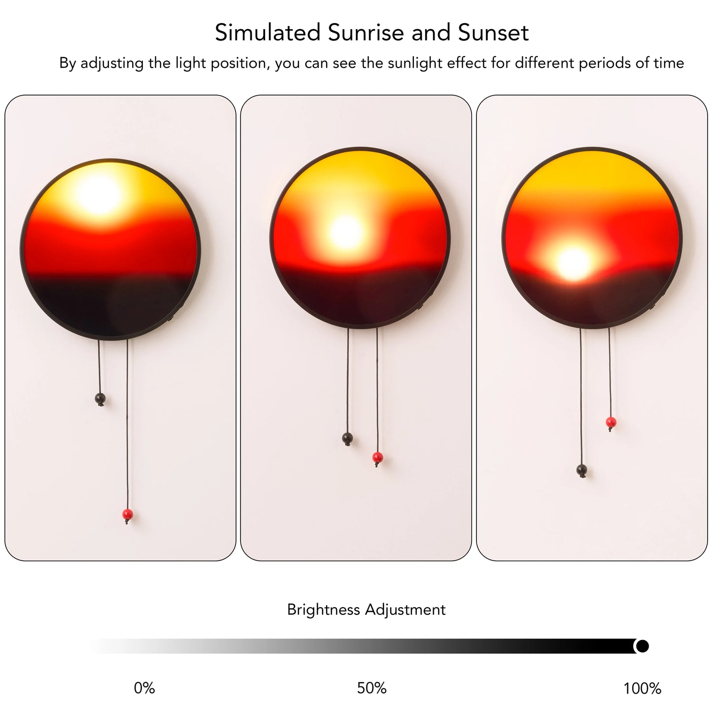 Sun Tracking Sunset Lamp Wall Light With Manual Sunset Mode