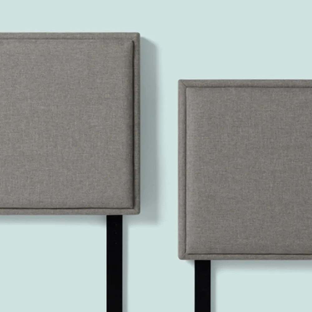 Luxuriously Upholstered Headboard Platform Bedstead Frame With Tapered Hardwood Legs