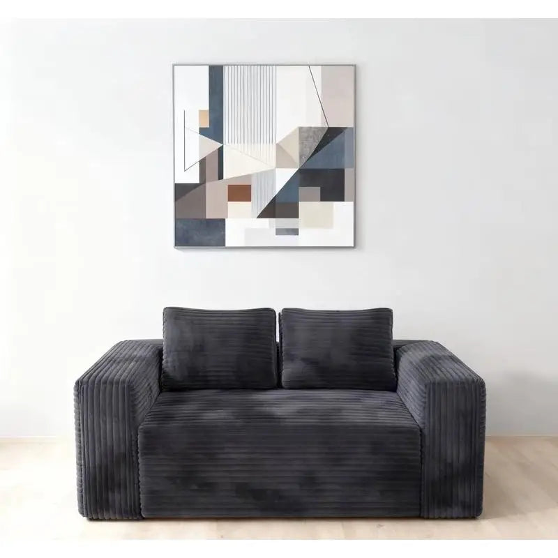 Corduroy Sofa Couch In A Box Memory Foam No Assembly