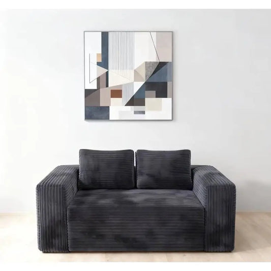 Corduroy Sofa Couch In A Box Memory Foam No Assembly