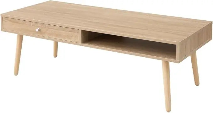 Wood Folding Coffee Table Natural Minimalist Japanese