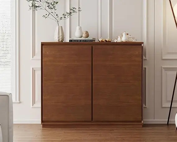 Mid Century Modern Sideboard Buffet Cabinet Walnut