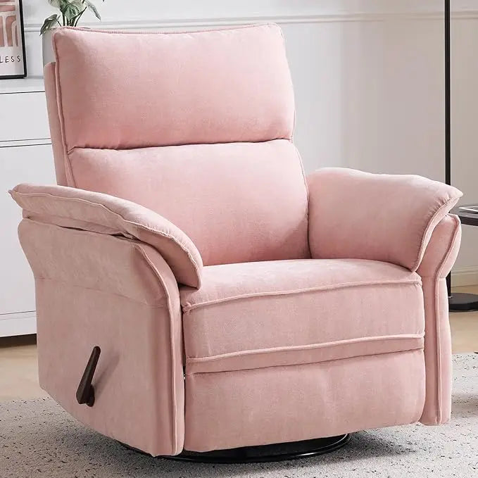 Recliner Chair With 360 Degree Swivel And Adjustable Headrest