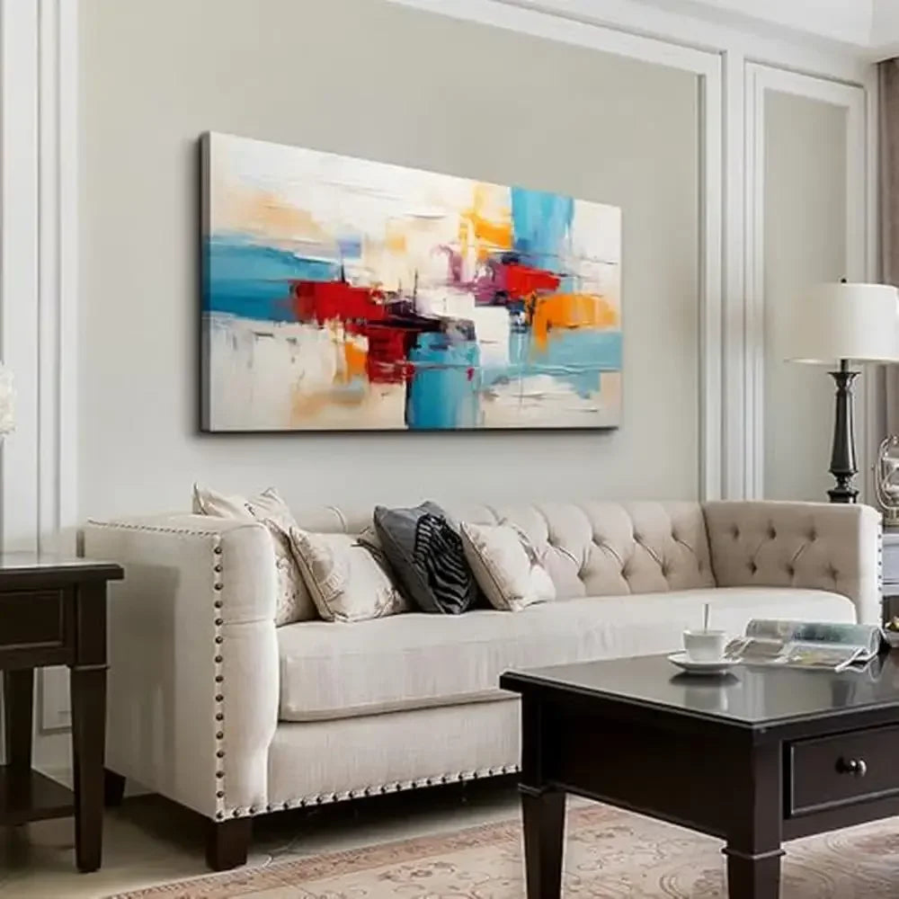 Abstract Sun And Moon Wall Art Canvas Ready To Hang