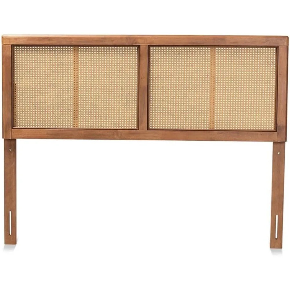 Rattan Headboard Mid Century Modern Style For Bed Frames And Bedroom Decor Versatile Accessory