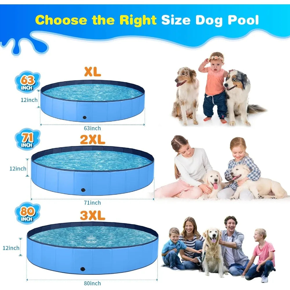 Foldable PVC Dog Pool for Outdoor Portable Family Fun