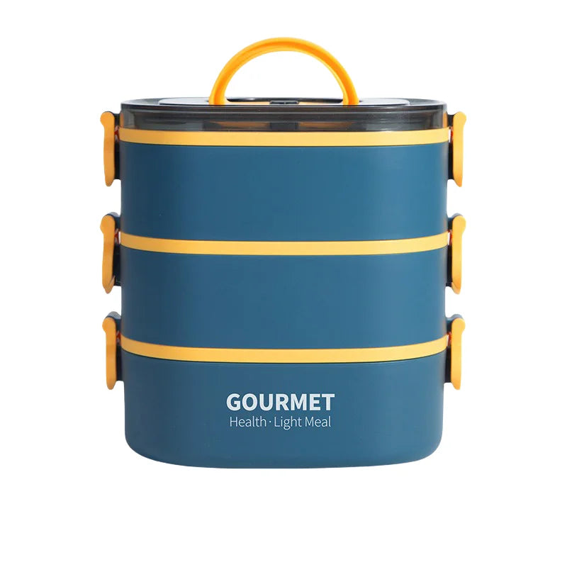 Stackable Three Layer Lunch Box Leakproof Microwave Safe