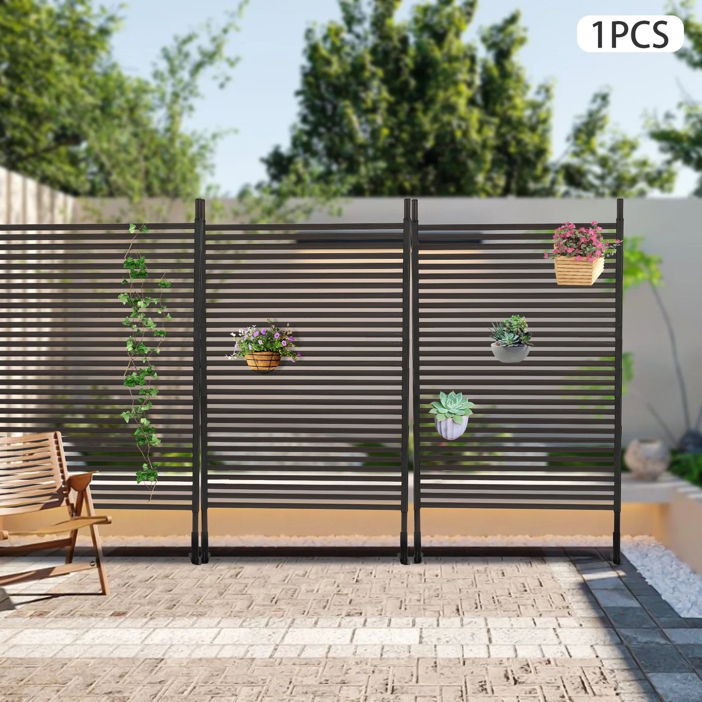 Decorative Privacy Screen Freestanding For Patio Metal