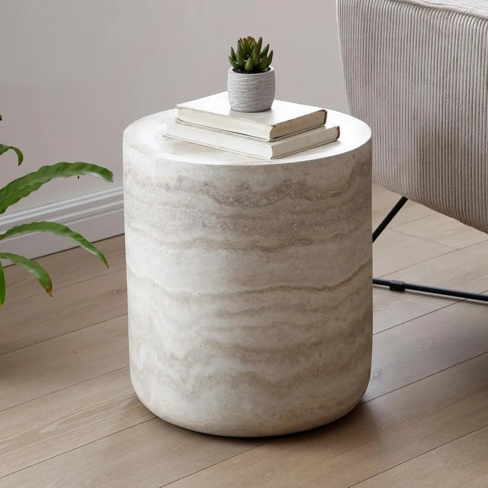 Round Modern Side Table for Living Room and Office
