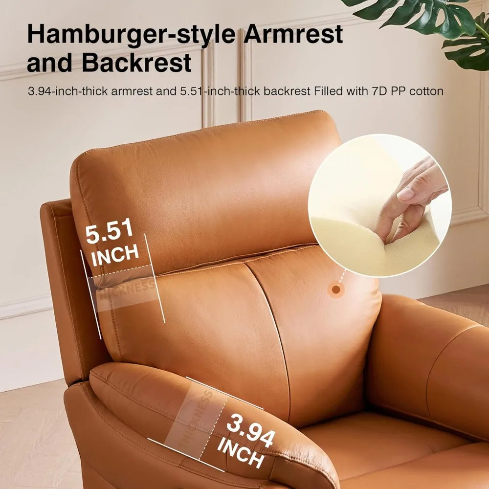 Lazy Boy Genuine Leather Recliner Top Grain Italian