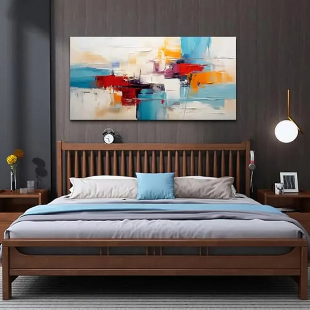 Abstract Sun And Moon Wall Art Canvas Ready To Hang