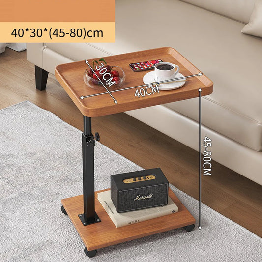Adjustable Rolling Cart Overbed Table Laptop Desk Rotatable